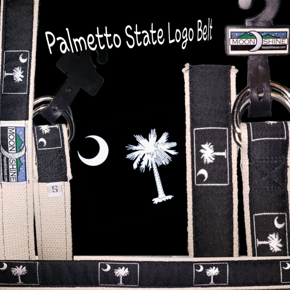 🧣Palmetto State (S.Carolina)🧣 D-Ring Logo Belt🧣 - Picture 1 of 2